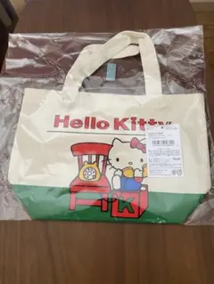 onesテラス限定キティ トートバッグ 中型 アイボリー・グリーン