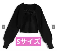 ファーキャミソール×ボレロニットアンサンブル[an1918] Sサイズ　GRL