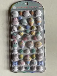 m*e様 シマエナガ　COTTON PUFFY シール