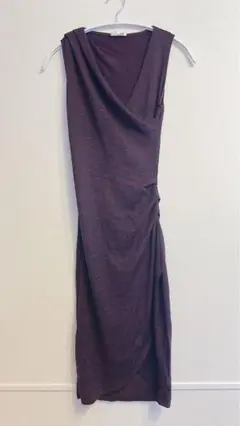 WILFRED FREE パープルノースリーブタイトワンピース XXS 海外古着