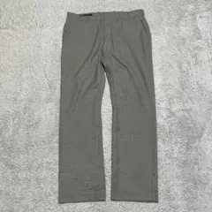 ペリーエリス　スラックス　W36×L32 チェック　レーヨン混 slim fitのサムネイル