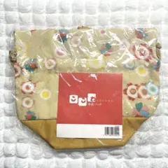 巾着バッグ ここわ KOKOWA 黄色 花柄