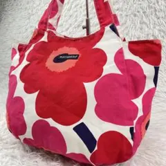 marimekko マリメッコ ウニッコ　花柄　トートバッグ　キャンバス