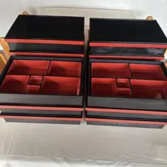 松花堂弁当箱 仕切り付き 漆器風10個セット - メルカリ