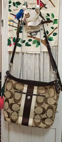 Coach ショルダーバッグ ベージュ/ブラウン