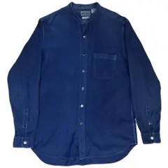 BLUE BLUE JAPAN バンドカラーシャツ インディゴ HRM 2 聖林のサムネイル