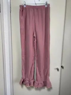 しまむら　ayanoコラボ　裾フリルパンツ　ピンク　Mサイズ