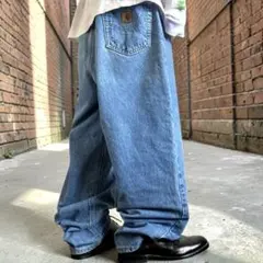 USA製 00s 極太 carhartt ヘビーオンス ワイドストレートデニム - メルカリ