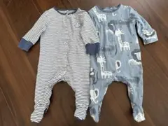 【NEXT Baby】動物柄ロンパース２枚セット　サイズ新生児〜3ヶ月頃