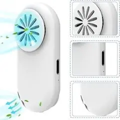 携帯扇風機 携帯便利 USB充電式 3段階風量調節 涼しい 超軽量 ホワイト