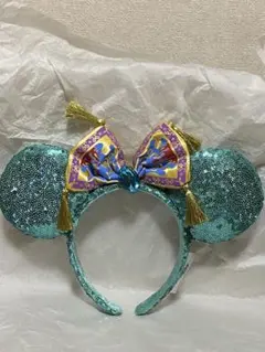 ミッキー耳カチューシャ ジャスミン　スパンコール