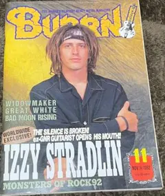 BURRN! 1992年11月・IZZY STRADLIN・ポスター・AC/DC