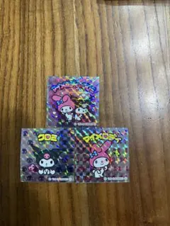 サンリオキャラクターズマンチョコ　マイメロディ&クロミ　3枚セット