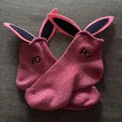 PG ゴルフ レディース ソックス うさ耳 ピンク　パーリーゲイツ