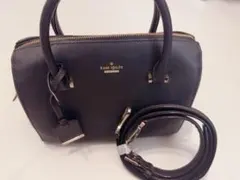 【美品】ケイトスペード 2way ミニボストンバッグ ショルダーバッグ 黒