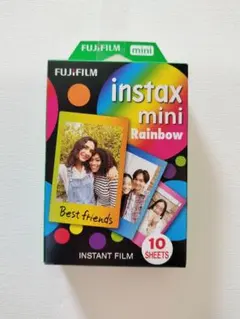 -匿名配送-チェキフィルム rainbow 10枚 instax mini 富士