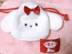 ちょんまげこいぬの巾着ポーチ