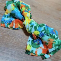 カラフルバレッタ　花柄