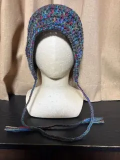 手編みバラボンネット