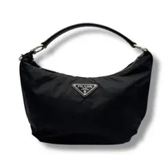 美品 PRADA プラダ テスート ナイロン ワンショルダーバッグ ブラック