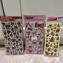 シール　3枚セット　未開封　平成　平成レトロ　平成女児