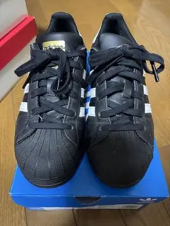 2011年製adidasスーパースター80's27.5cm黒スエードヴィンテージ