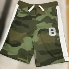 GAP KIDS 迷彩柄 裏起毛ハーフパンツLサイズ