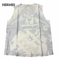エルメス HERMES シルクツイルレーヌ 34 ブルー 水色 314-42 - メルカリ