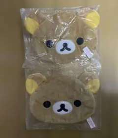 リラックマ ふわふわポーチ 2個セット　ガチャガチャ　フェイスポーチ
