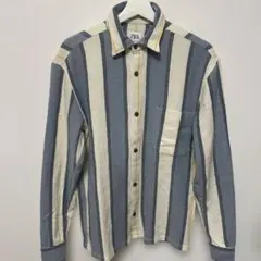 ZARA ストライプ リラックスフィットシャツ