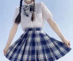 制服　コスプレ　スカート　リボン　セット