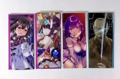 FGO 最終再臨展 編成画面風カード 酒呑童子 静謐のハサン 朔月美遊 4枚