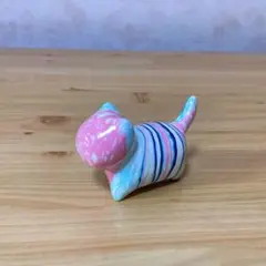 流体アート　ねこ　置物