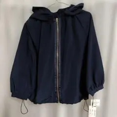 フード付きブルゾン ネイビー