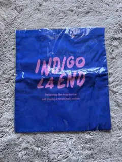 indigo la End 青トートバッグ