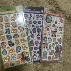 新品　ボンボンドロップシール　和柄　正規品　柴犬　忍者　古都めぐり