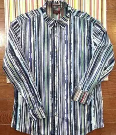 なお様 Paul Smith マルチストライプ ページシャツ L