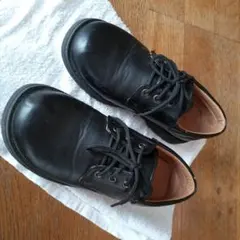 黒 レザー フォーマルシューズ 21.5cm