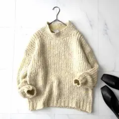 トリコットジーンマルク　モヘヤ混　長袖ニット　23AW