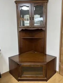 カリモク家具 コロニアル サイドボード キャビネット 引き出し ガラス