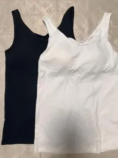 UNIQLO AIRism リブ編みブラトップ 2枚セット M