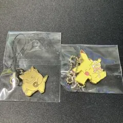 ポケモン メタルストラップコレクション ゲンガー　ピカチュウ　キーホルダー