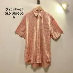 美品 90's OLD UNIQLO ユニクロ チェックシャツ カジュアル M