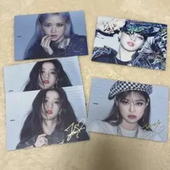 ブラックピンク　クリスマスカード