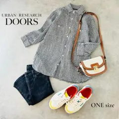 URBAN RESEARCH DOORS ギンガムチェックシャツ M〜L相当