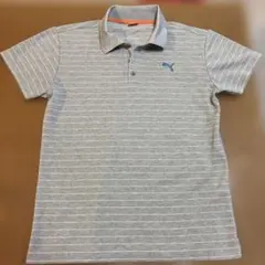 PUMA ストライプ ポロシャツ Mサイズ