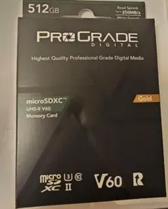 ProGrade 512GB microSDXC V60 GOLD
