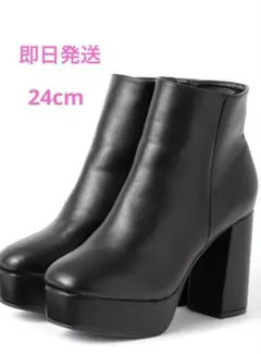 厚底チャンキーショートブーツ