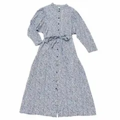 H&Mエイチアンドエム 柄シャツロングワンピース S