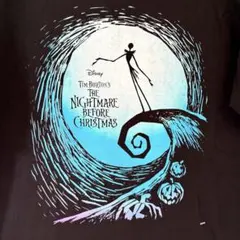ナイトメアビフォアクリスマス tシャツ ディズニー 映画 ブラック ムービー L